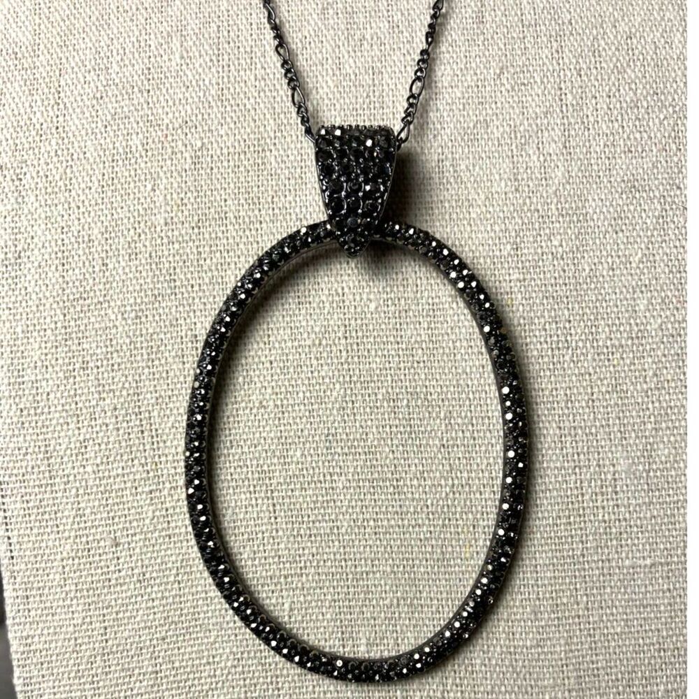 Large pewter ring pendant